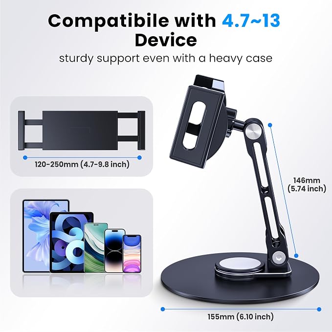 Tablet Stand Holder for iPad, Adjustable - Image 6