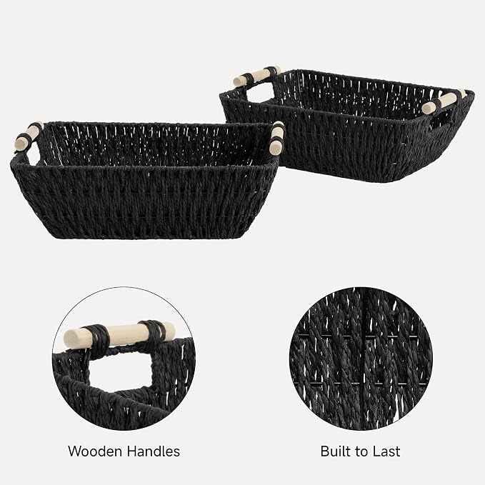 StorageWorks Large Wicker Storage Basket - Image 4