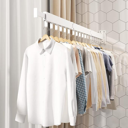 HEILAIYI Clothes Drying Rack, Laundry Drying Rack, Wall Mounted Clothes Rack - Image 6