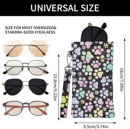 Double Eyeglass Case Soft Dual Glasses Case - Image 2
