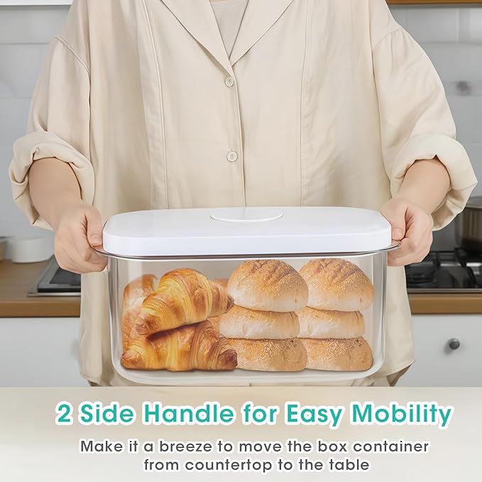 Large Bread Box with Easy-Carrying Handles - Image 4