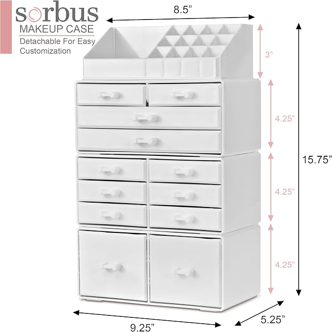 Sorbus Large Makeup Organizer - Image 2