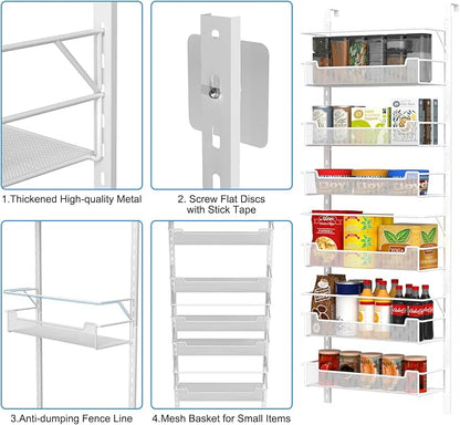 Over the Door Pantry Organizer, 6-Tier Over the Door Organizer - Image 5