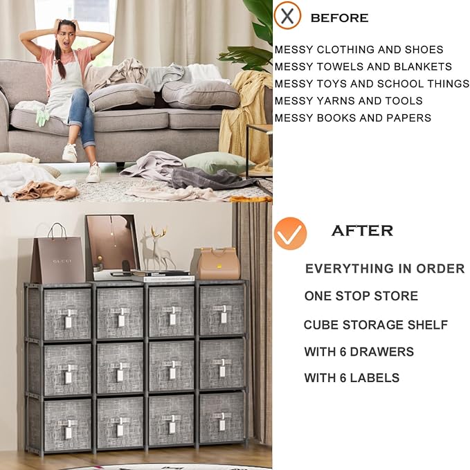 LUKYTOWER Cube Storage Organizer Shelf - Image 9