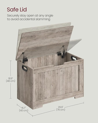 VASAGLE Storage Chest, 29.9 Inches Width Storage Bench, Entryway Bench - Image 3