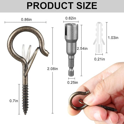 96 PCS Q-Hanger Hooks, Screw Hooks - Image 7