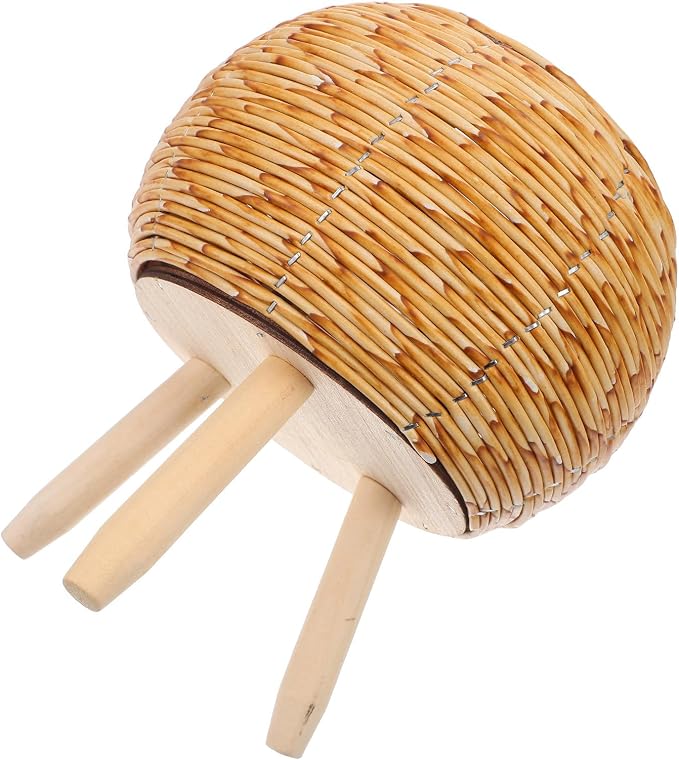 Plant Pot Rack Woven Rattan Flower Basket Stand Indoor Planter Holder by DRESSOOS