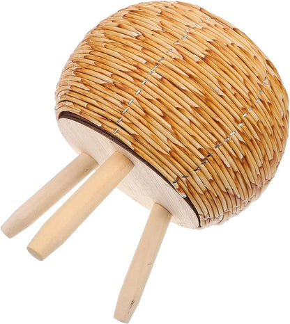Plant Pot Rack Woven Rattan Flower Basket Stand Indoor Planter Holder by DRESSOOS
