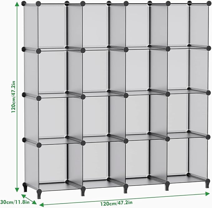 HOMIDEC Closet Organizers and Storage, 16 Cube Storage Organizer, Portable - Image 3