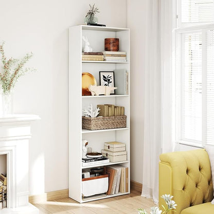 Giantex 5-Tier Bookshelf, Freestanding Tall Bookcase - Image 9