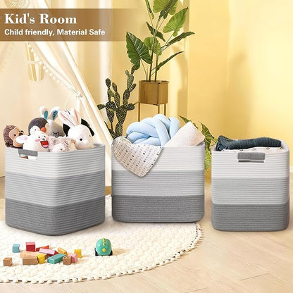 15×13 Inch Storage Cubes, 3 Pack Cube Storage Bins - Image 8