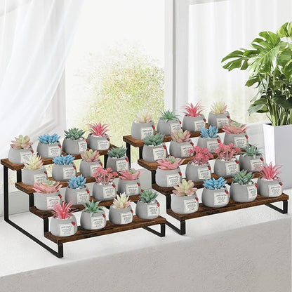 YINMIT Wooden Display Riser Stand, Tiered Perfume and Cologne Organizer Stand - Image 6