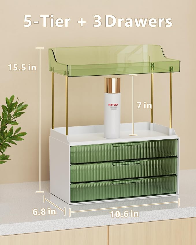 Bathroom Organizers and Storage, Makeup Organizer, Countertop, Dresser Organizer - Image 3