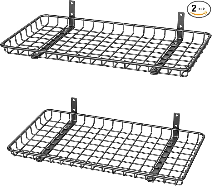 WALMANN 12x24 inch Wall Shelves, Wall-Mounted Storage Shelf by WALMANN