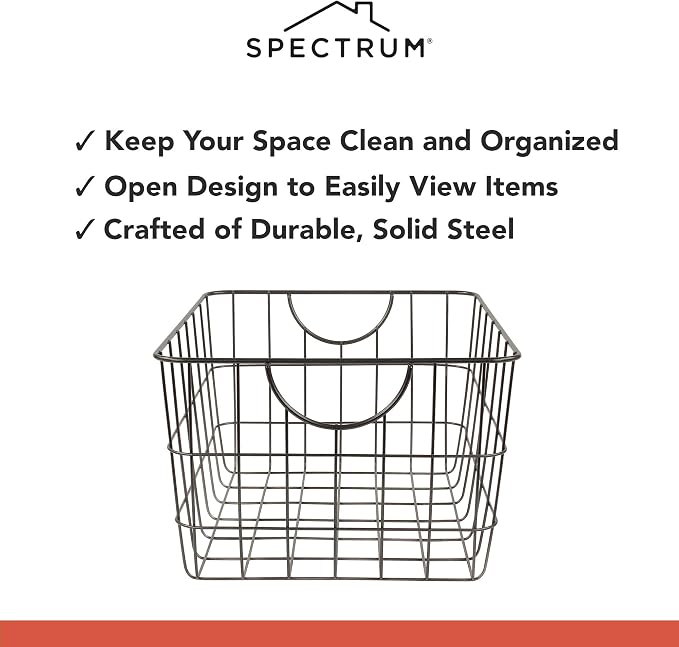 Spectrum Utility Steel Wire Storage Basket - Image 3