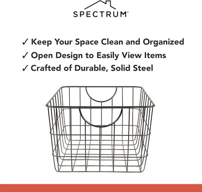 Spectrum Utility Steel Wire Storage Basket - Image 3