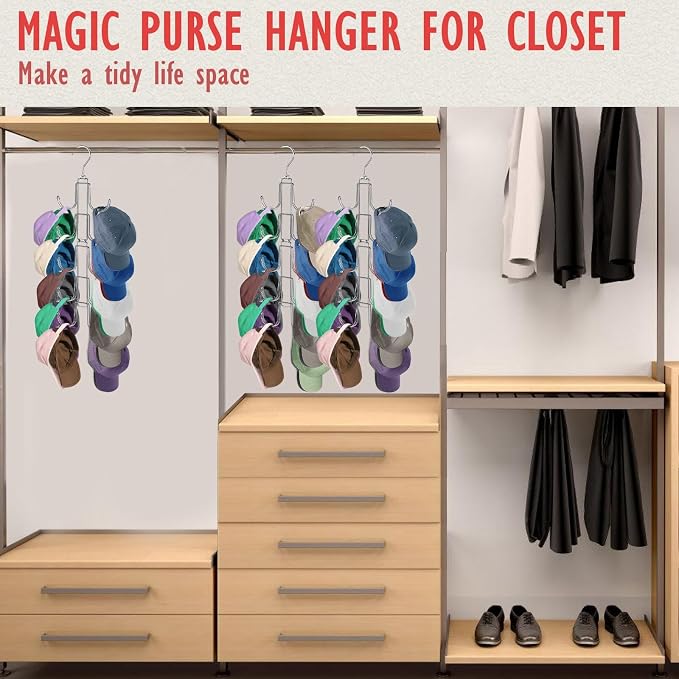 Hat Organizer for Closet, Collapsible Caps Rack - Image 6