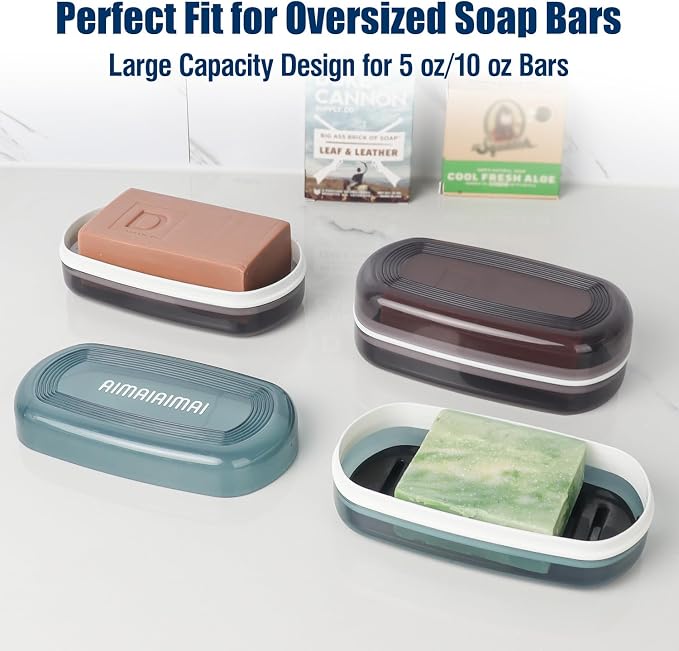 Shampoo Bar Holder Travel Case for Two Bars – Compatible - Image 3