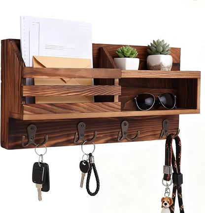 Key and Mail Holder for Wall, Mail Organizer Wall Mount by Eryvik
