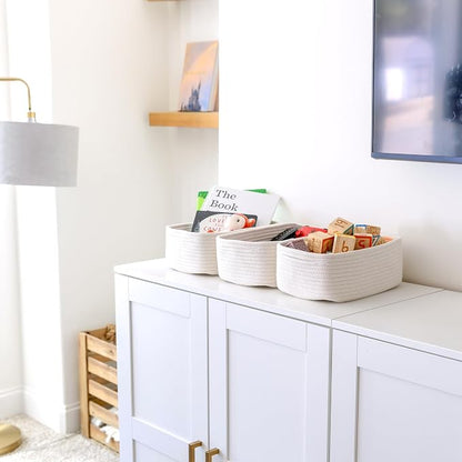 NaturalCozy 11.8"x8"x4.5” Storage Baskets - Image 3