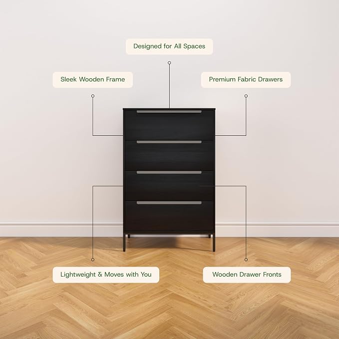 tinge Lira Premium Fabric Dresser - Image 6