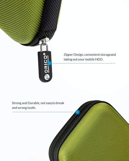 ORICO Hard Drive Case 2.5 inch External Drive Storage Carrying Bag Waterproof - Image 4