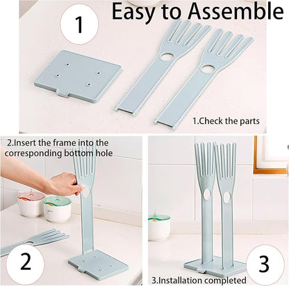 Kitchen Glove Holder Stand Dryer Rack Reusable Plastic Mitten Drying Organizer - Image 6