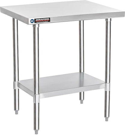 DuraSteel 30x24 Small Stainless Kitchen Island by DuraSteel