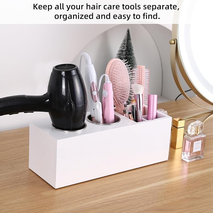 Hair Dryer Countertop Holder, Hair Tool Organizer Wall Mount, Blow Dryer Holder - Image 3