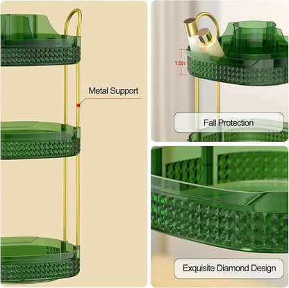 Rotating Makeup Organizer for Vanity 3 Tier, Perfume Organizer - Image 6