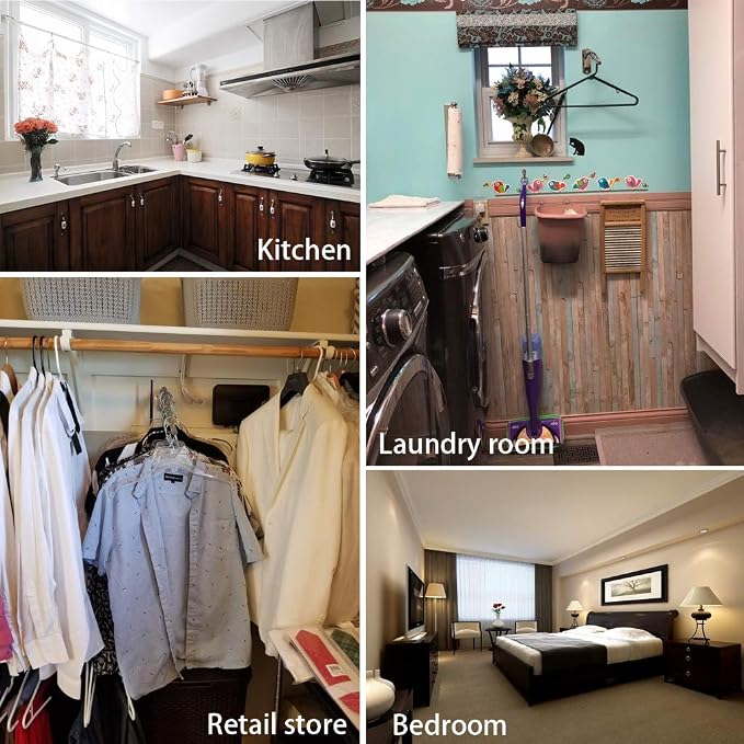 Sumnacon Stainless Steel Clothes Hanger Rack-Wall Mount Garment Hook - Image 2