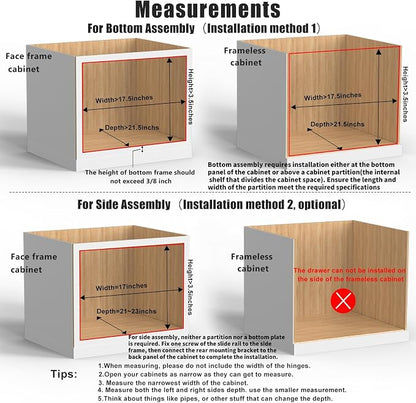 16”W x 21”D x 3‘’H Soft Close Slide Out Wood Drawer Organizer - Image 4