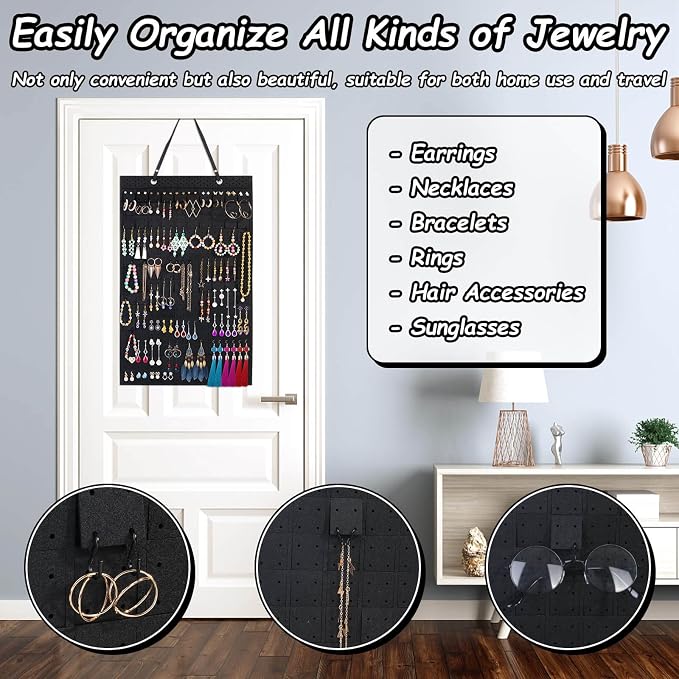 Caffox Hanging Earring Holder, Large Earring Organizer - Image 6
