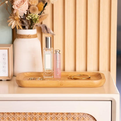 Bamboo Vanity Tray, Bathroom Counter Tray, Toilet Tank Top Tray - Image 3