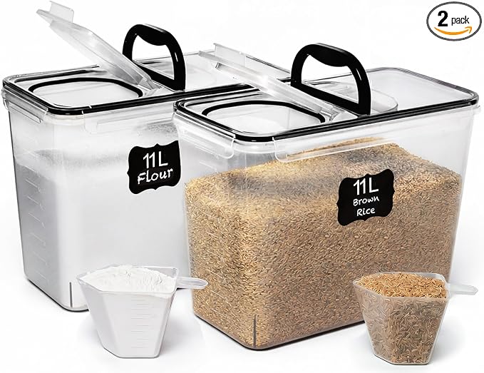Shazo 2 PC Flour Sugar Storage Containers by Shazo