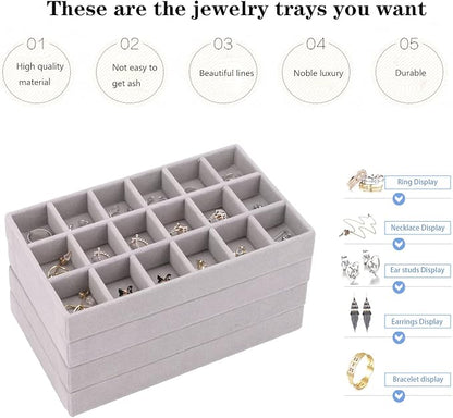 Stackable Jewelry Organizer Trays - Image 4