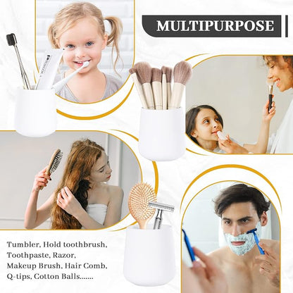 BosilunLife White Bathroom Accessory Set - Image 3