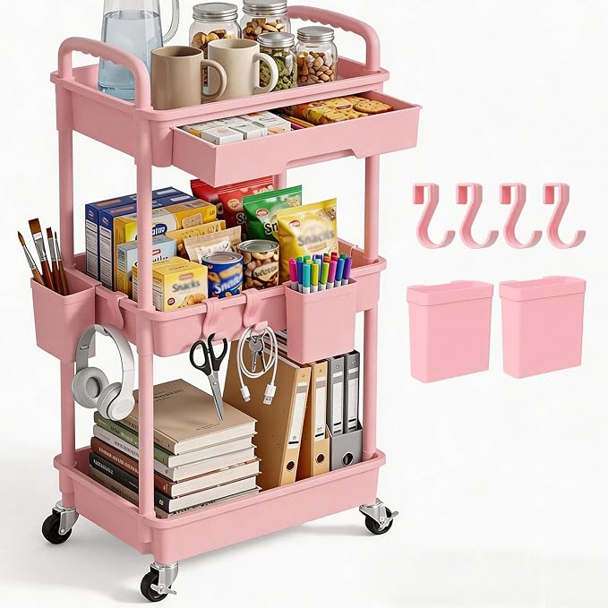 3 Tier Rolling Utility Cart by LLMRR