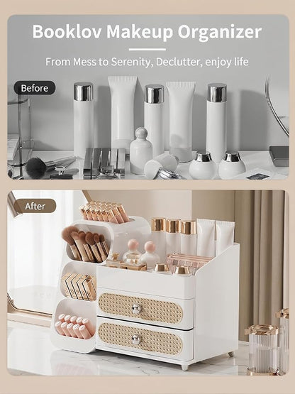 Booklov Makeup Organizer for Vanity, Large Capacity Cosmetic Display Case - Image 7