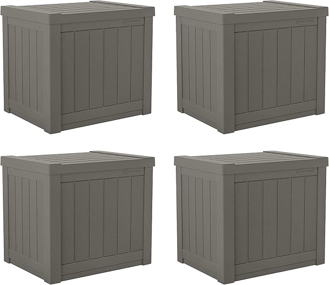 Suncast SS500ST 22 Gallon Small Resin Outdoor Patio Storage Deck Box by Unknown