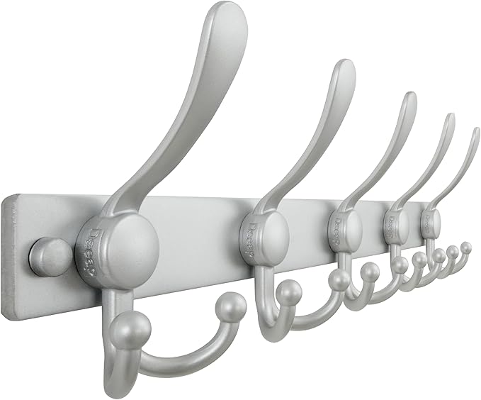 Dseap Coat Rack Wall Mount 2.0 Pro: Heavy Duty 300% Thicker, Stainless Steel by Dseap