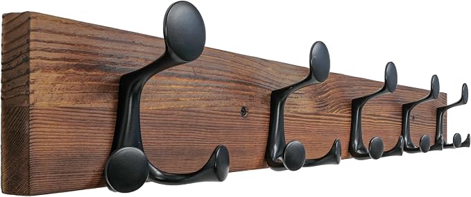 SKOLOO 30-Inch Wood Coat Rack Wall Mount by SKOLOO
