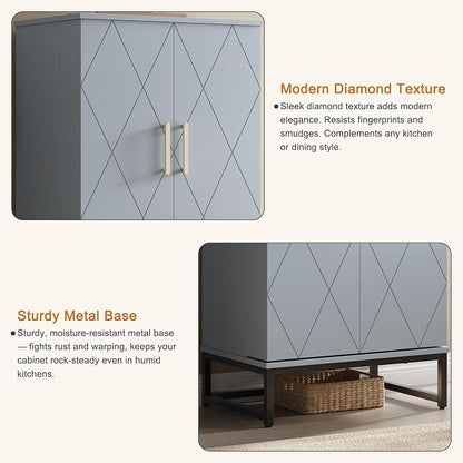 Saudism Pantry Cabinet, Large Cupboard - Image 4