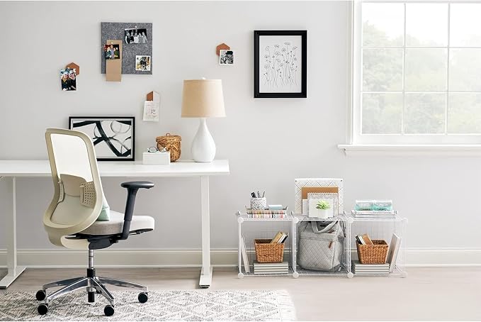 Rubbermaid 3 Piece Storage Wire Stackable Cube Set Easy Assemble White - Image 6