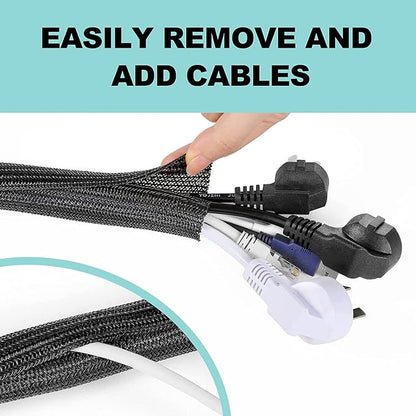 AGPTEK Cable Sleeve Cover, 10ft - Image 4
