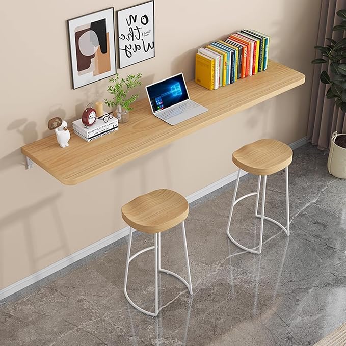 Wall Mounted Folding Wood Table, Folding Table - Image 5