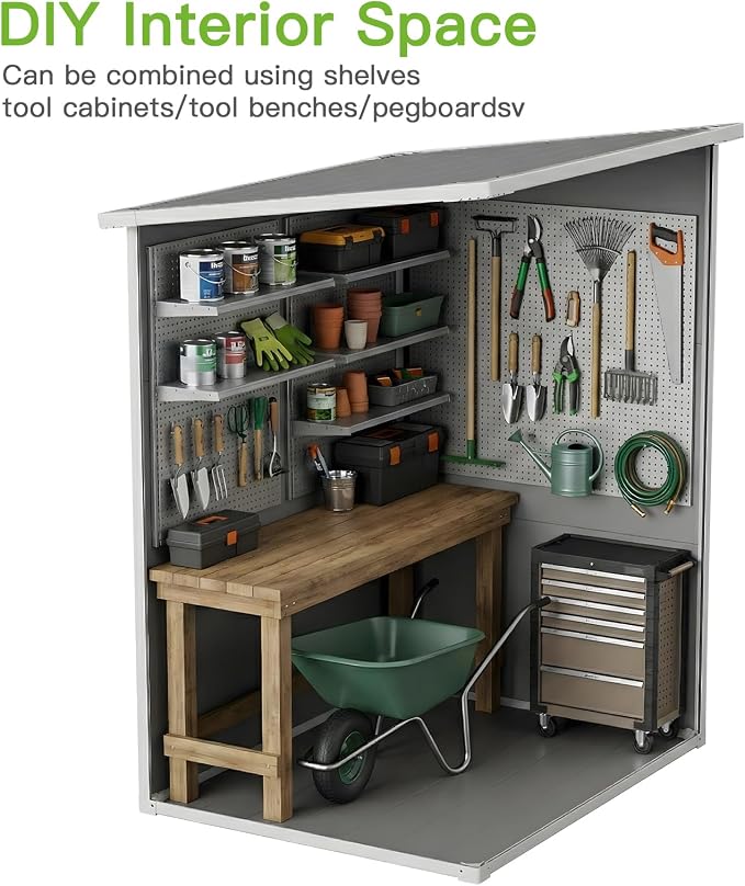 5x3 FT Outdoor Storage Shed - Image 6