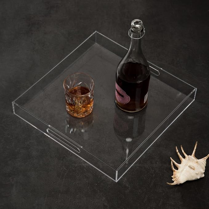 Clear Sturdy Acrylic Serving Tray - Image 4