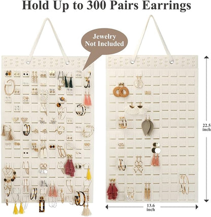 Resovo Hanging Earrings Organizer, Earring Holder & 20 Hooks, Holds Up To 300 - Image 2