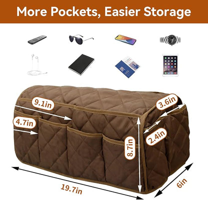 MEHIDFY Armchair Caddy, Waterproof Sofa Armrest Organizer, Non Slip Recliner - Image 3